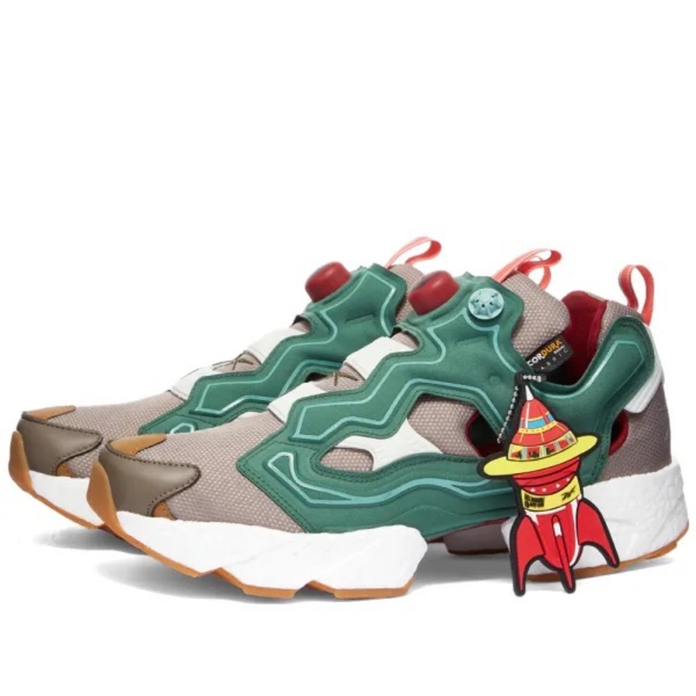 REEBOK x ADIDAS x BBC Instapump Fury Boost Pine - Picture 3 of 16